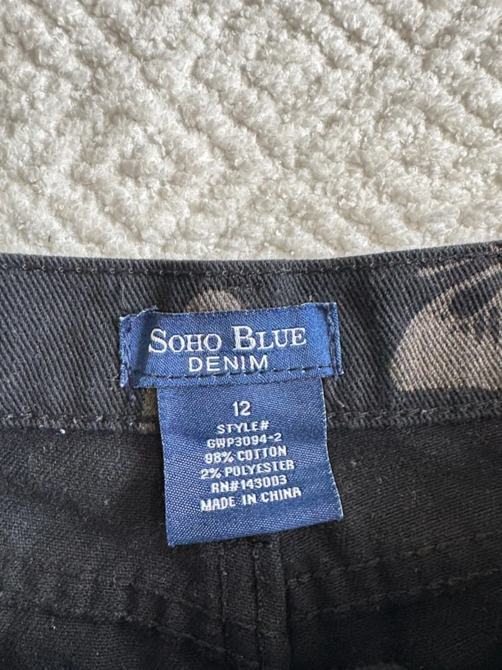 Soho Blue black wide